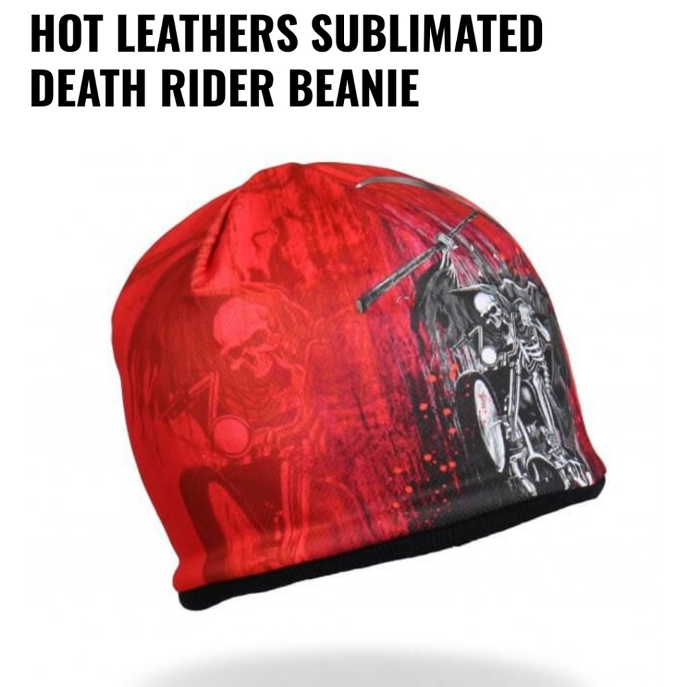 Hot Leathers Sublimated🤘Death Rider Beanie
